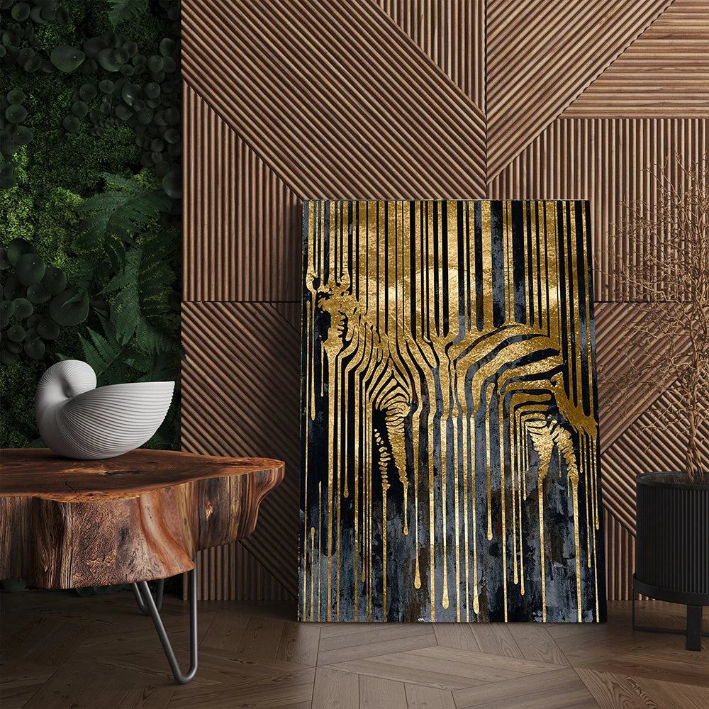 Abstract Zebra Canvas Art