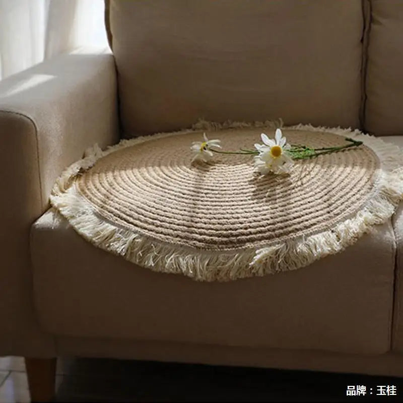 Handmade Circular Weave Rug