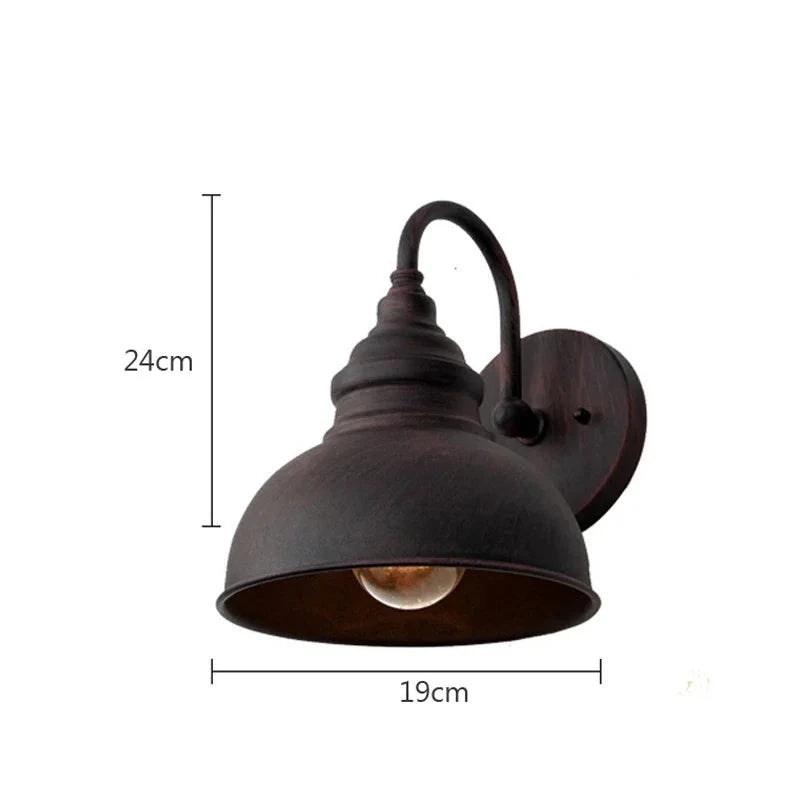 Traditional wall light fixture with bulb, RetroGlow.