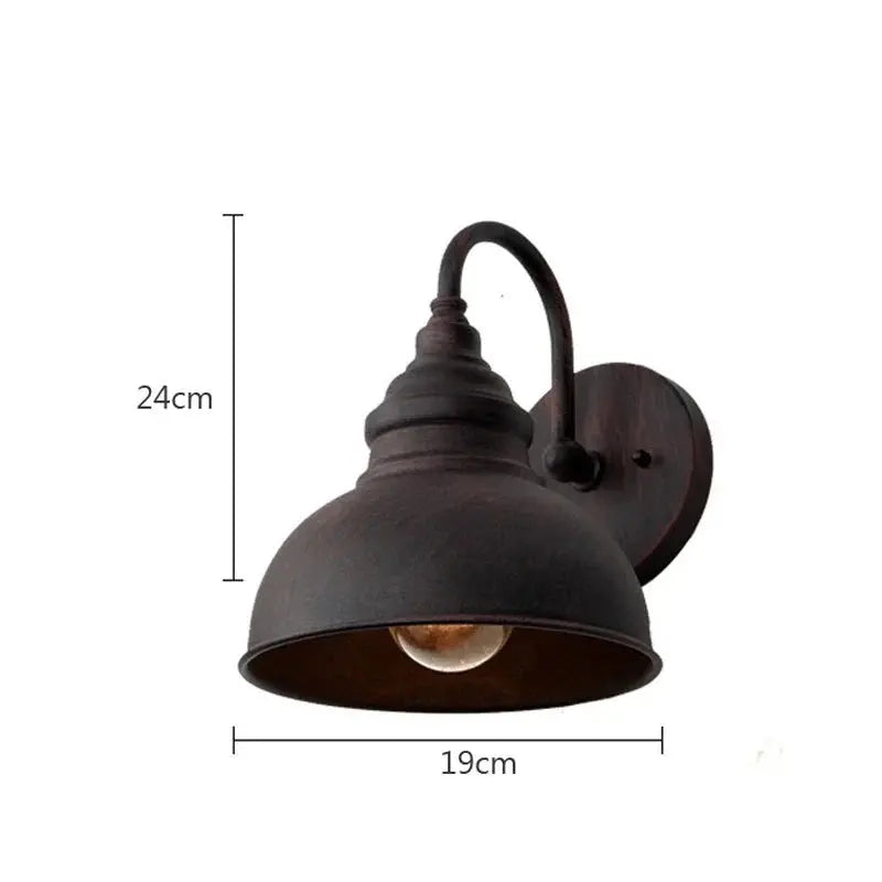 Traditional wall light fixture with bulb, RetroGlow.