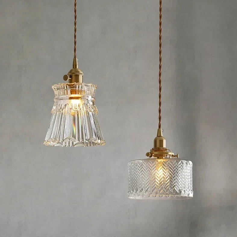 Sparkling Glass Pendant Light