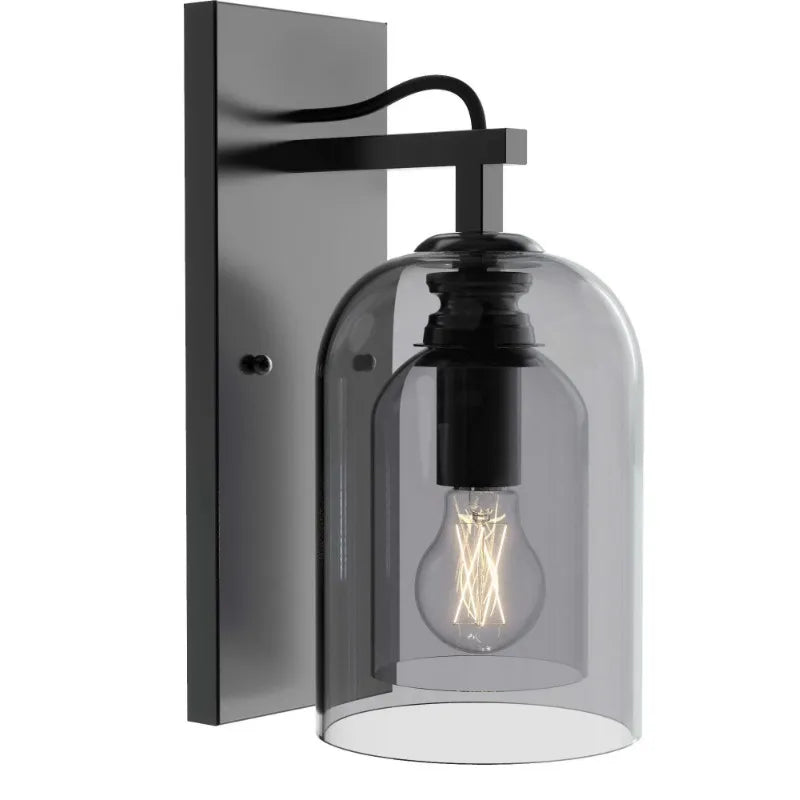 Black Dome Wall Sconce