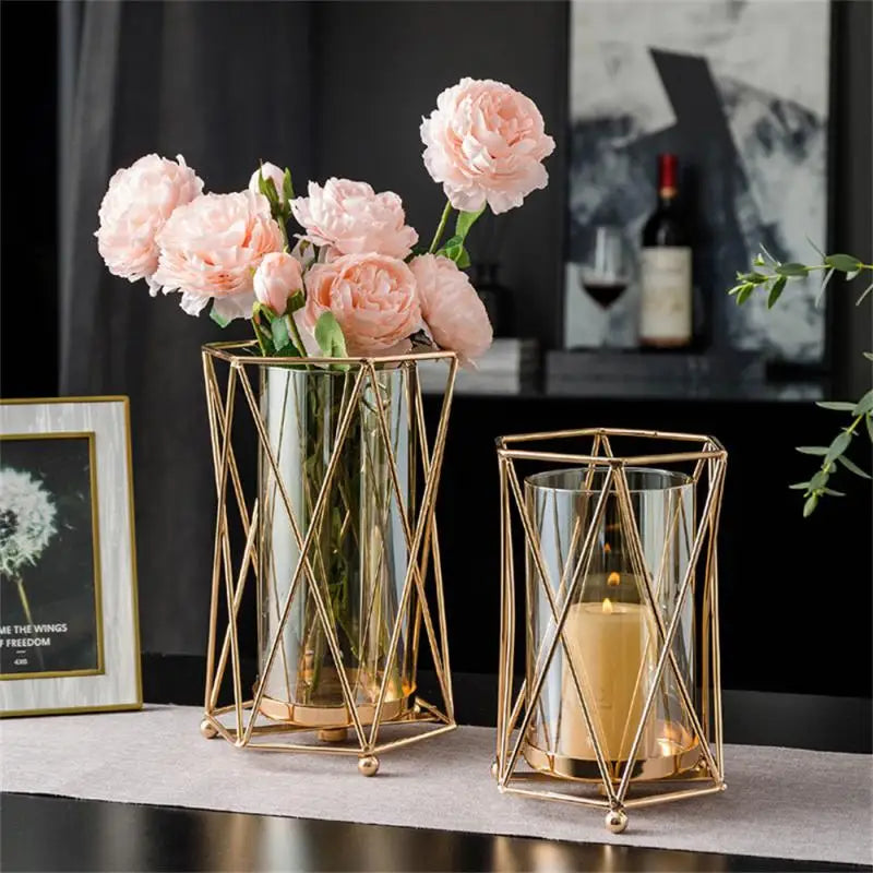 Golden Metal Vase