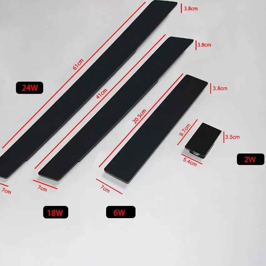 Outdoor Black Long Wall Lamp - Decorstly