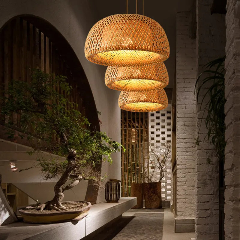 Handmade Bamboo Chandelier