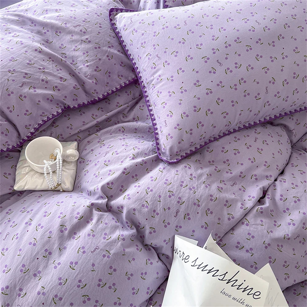 Violet Bliss Duvet Cover Set