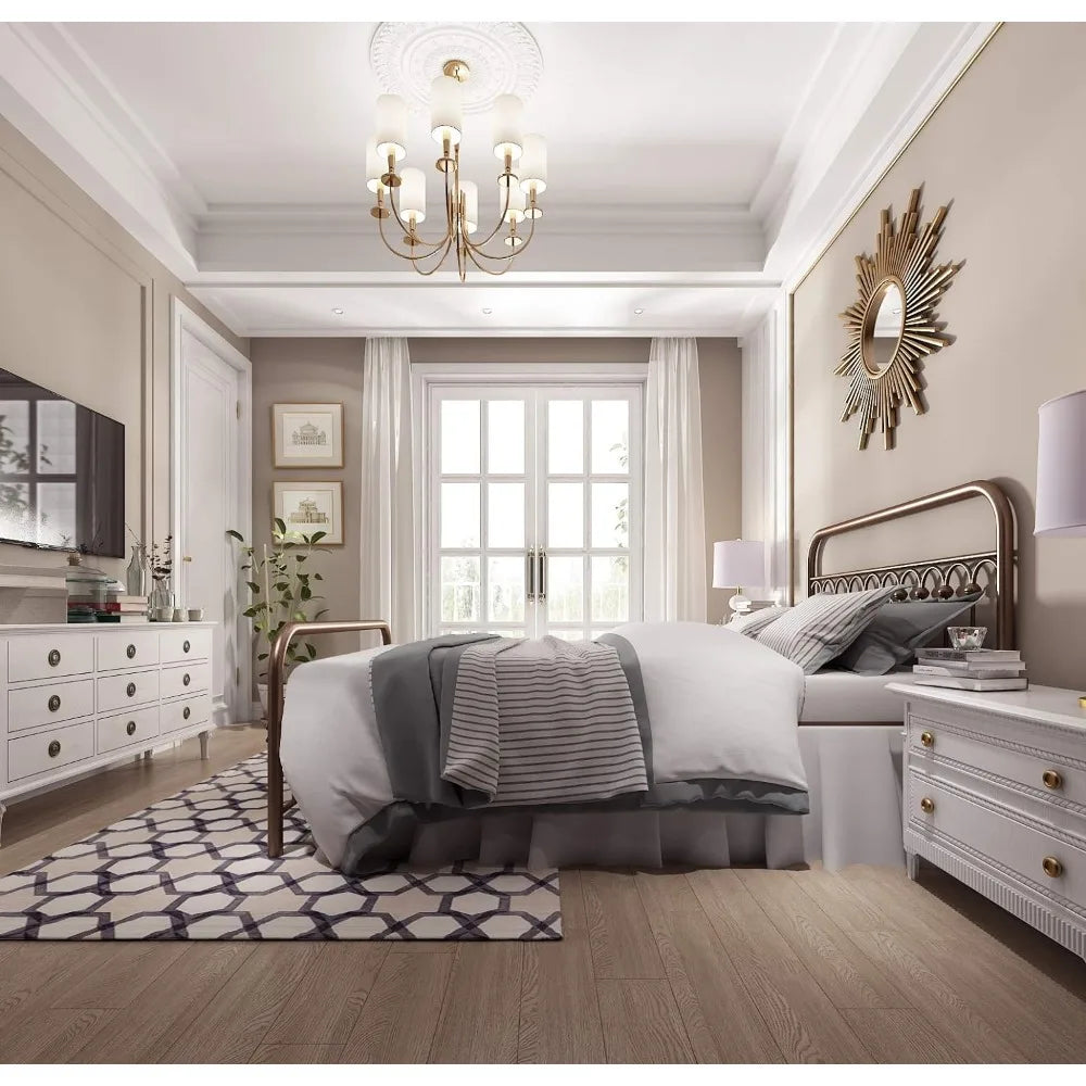 Classic Metal Queen Bed Frame