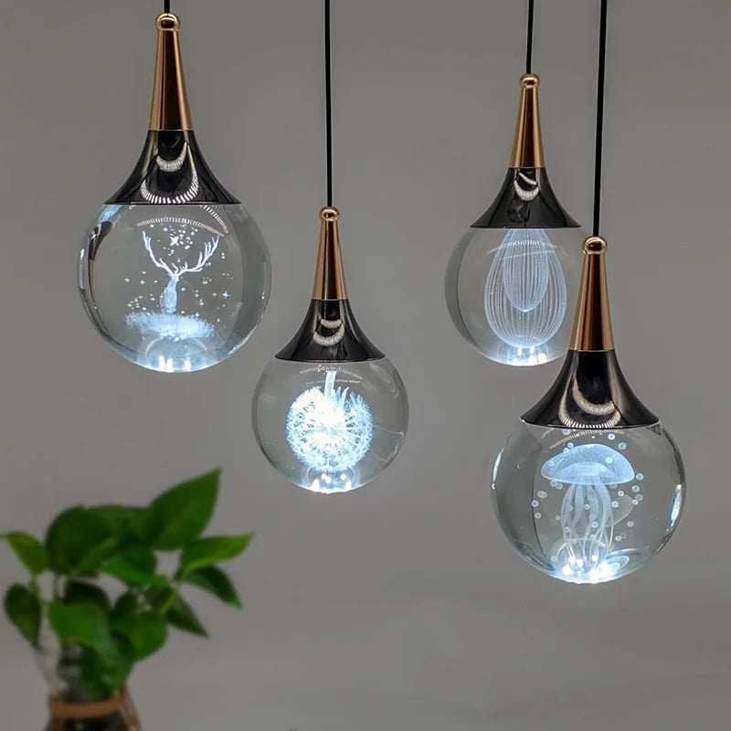 Nordic Crystal Pendant Lamp