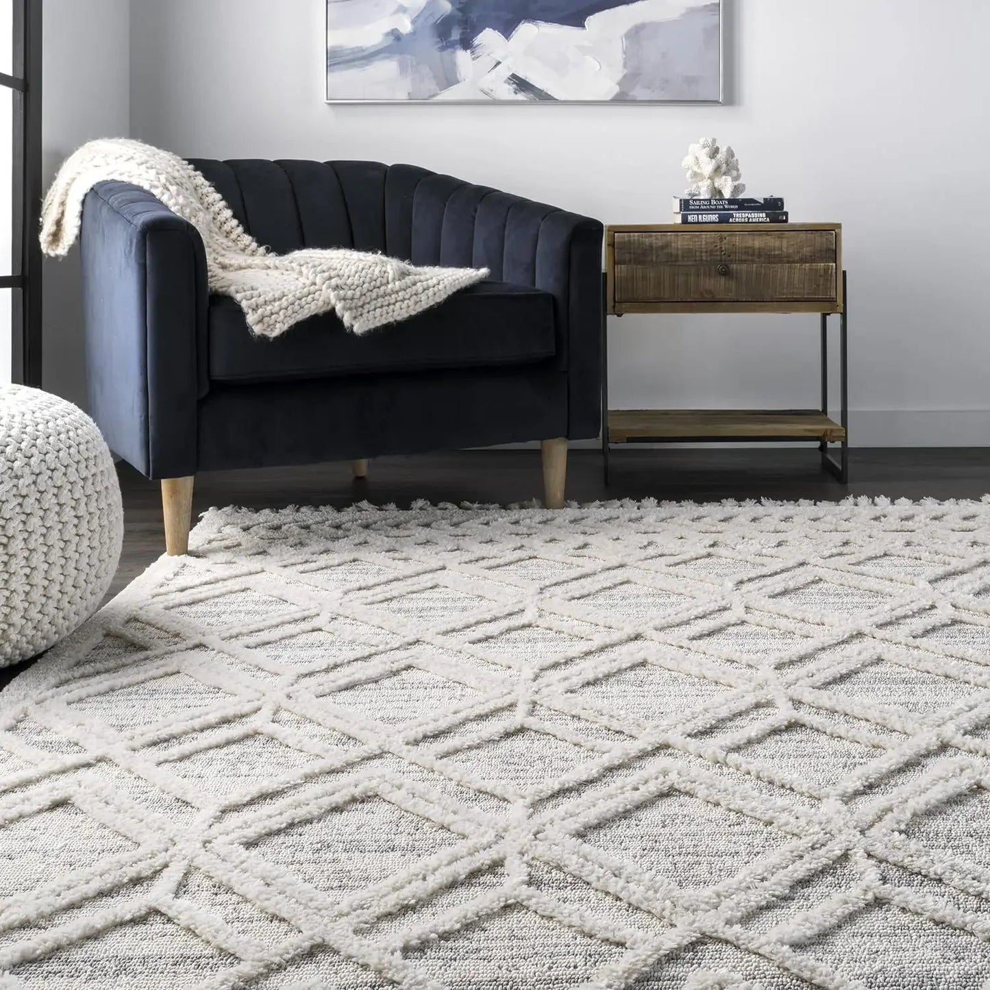 Ansley Moroccan Tassel Area Rug