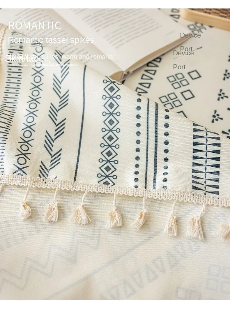 Bohemian Cotton Linen Tablecloth