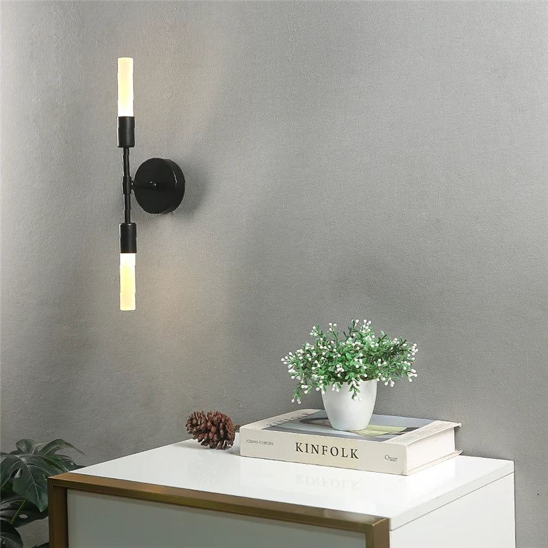 Minimalist Double Heads Wall Sconce