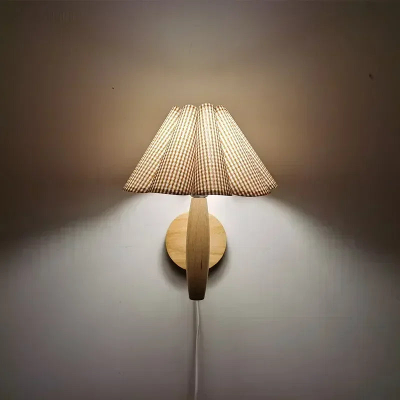 Pleated Umbrella Wall Sconce