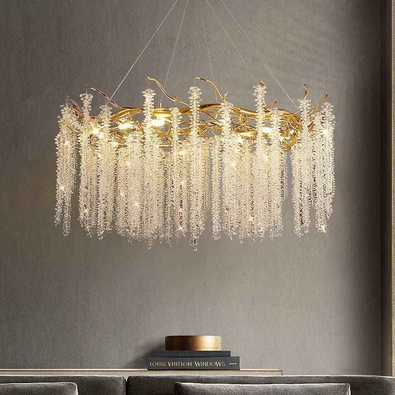 Crystal Tassel Chandelier