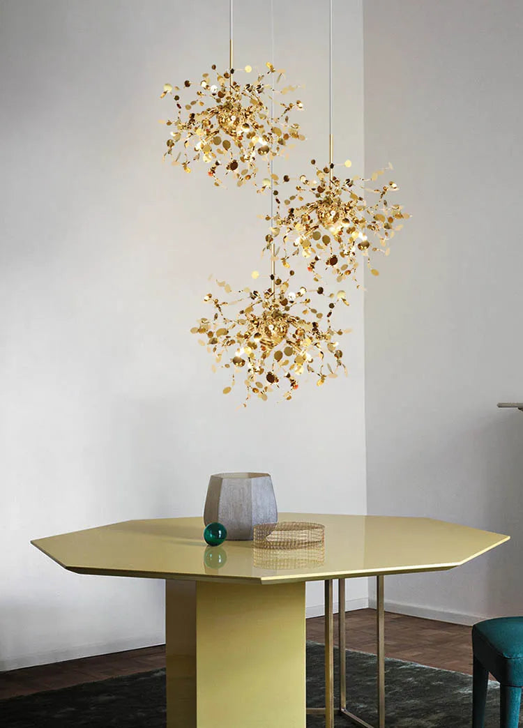 Chrome Steel Chandelier