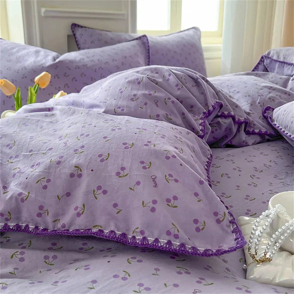 Violet Bliss Duvet Cover Set - Decorstly