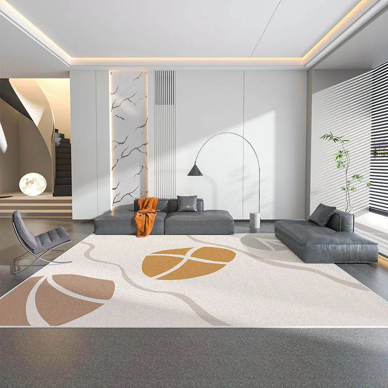Abstract Leaf Carpet Rug