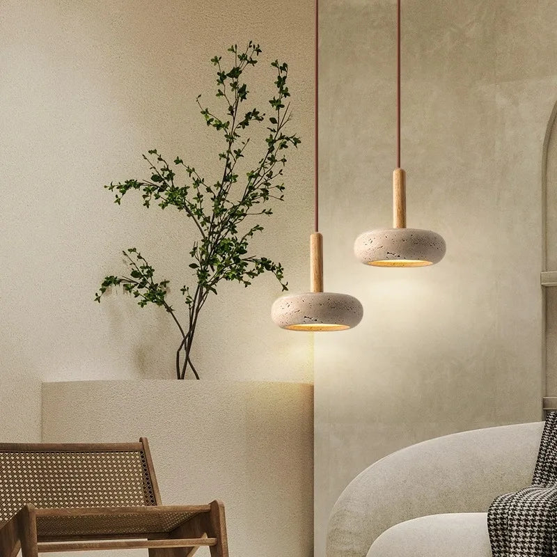 Stone Wabi Sabi Restaurant Pendant Chandelier