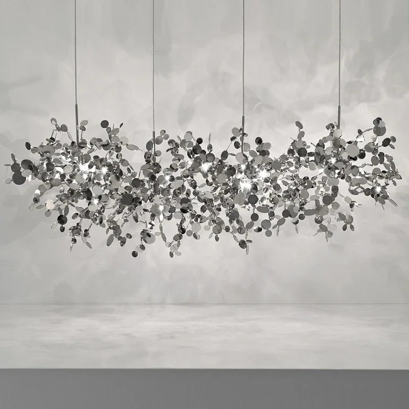 Chrome Steel Chandelier