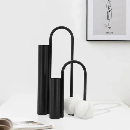 Black Bronze Iron Vase - Decorstly
