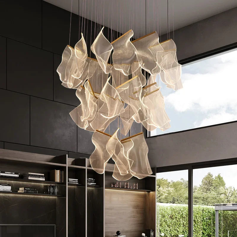 Crystal Cascade Chandelier