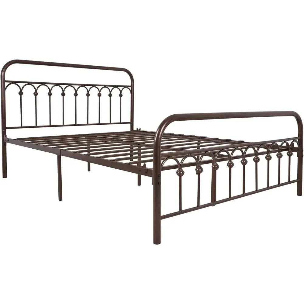 Classic Metal Queen Bed Frame - Decorstly