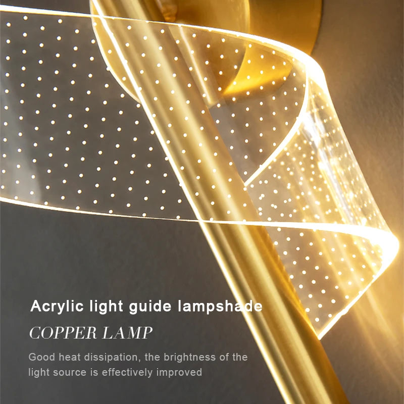 Nordic Gold LED Wall Sconce