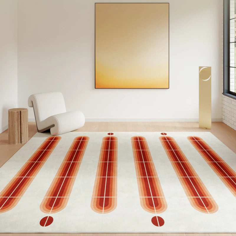 Circle Art Plaid Rug