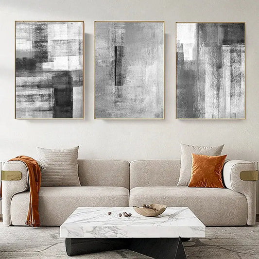 Black and White Abstract Art 3 Pcs Set