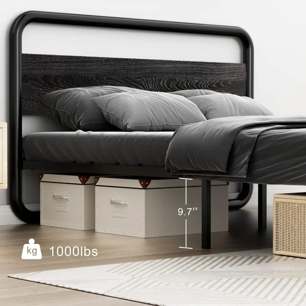 Luminous Metal King Bed Frame