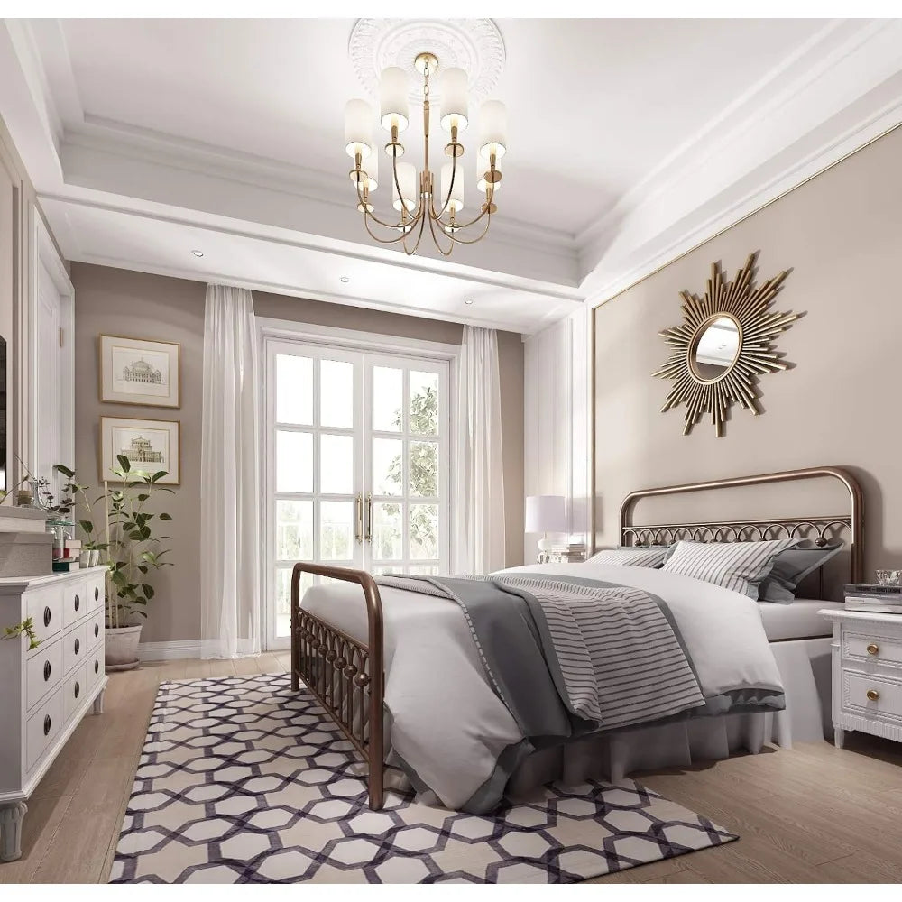 Classic Metal Queen Bed Frame
