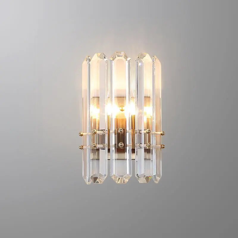 Clear Prism Crystal Wall Sconce