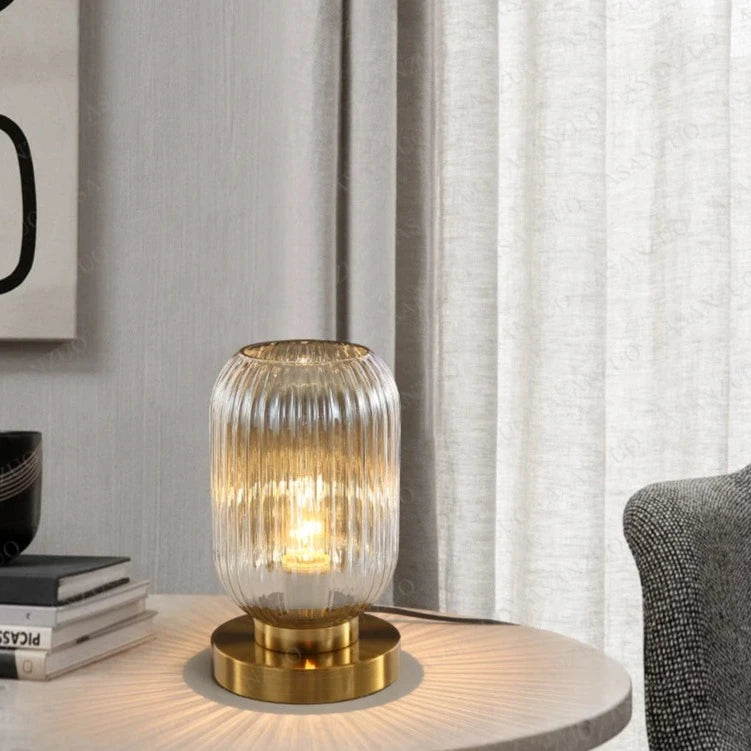 Nordic Glow Glass Lamp
