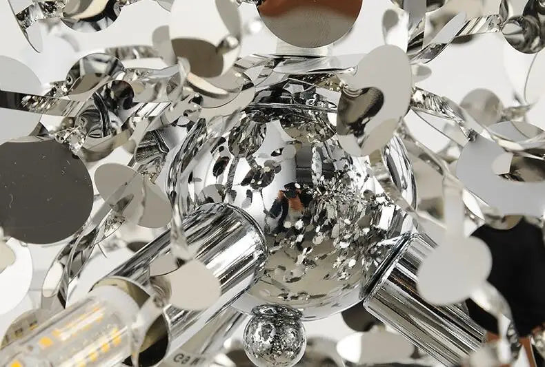 Chrome Steel Chandelier