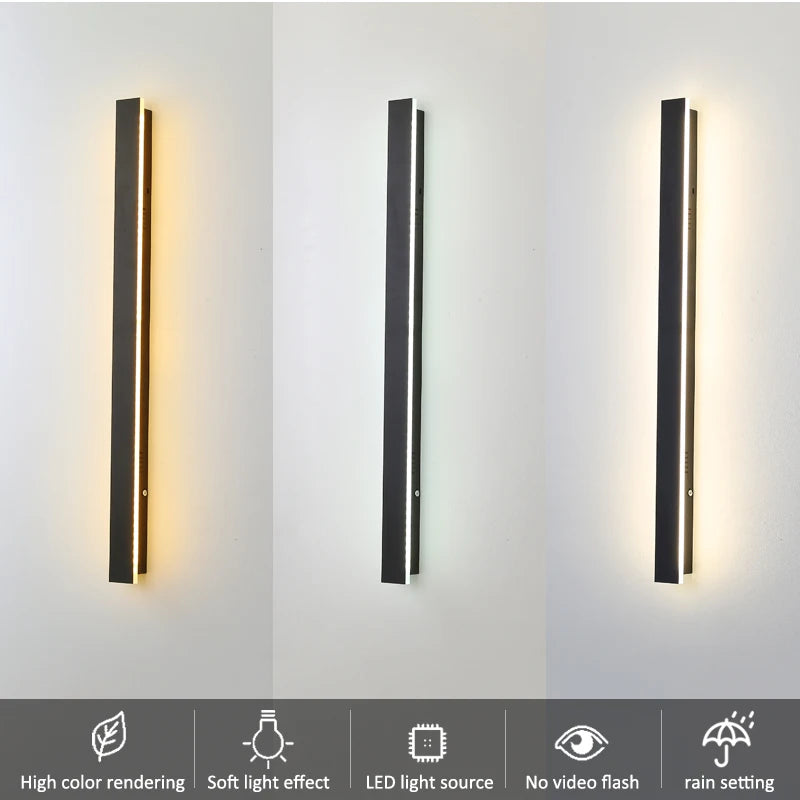 Contemporary outdoor lighting fixture, Luminex Outdoor Wall Light, mounted on house.