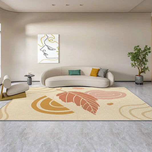 Abstract Leaf Carpet Rug - Decorstly