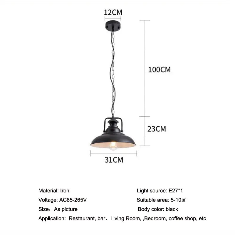 Retro Industrial Pendant Lamp