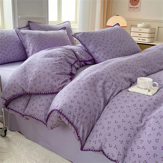 Violet Bliss Duvet Cover Set - Decorstly