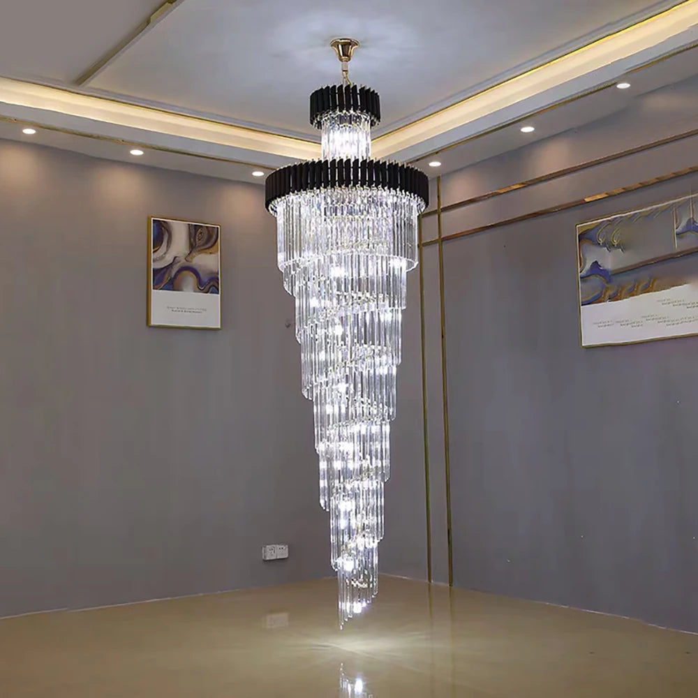 Top Long Crystal Chandelier