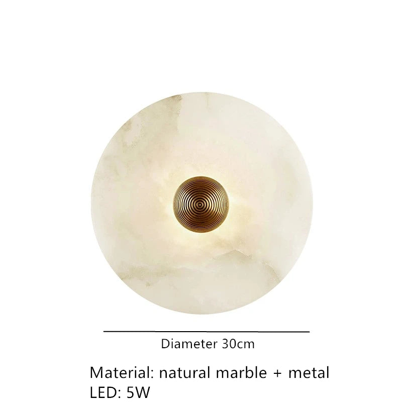 Natural Hallway Marble Wall Scone