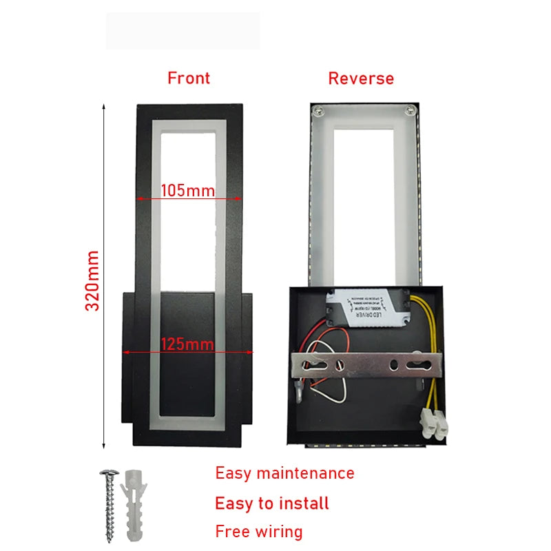 Minimalist Rectangle Wall Sconce