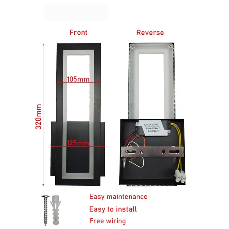 Minimalist Rectangle Wall Sconce - Decorstly