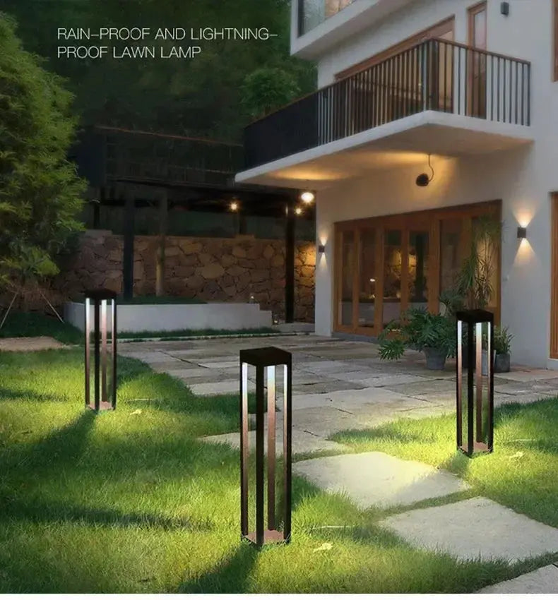 Outdoor Aluminum Pillar Landscape Bollard Lamp - Decorstly