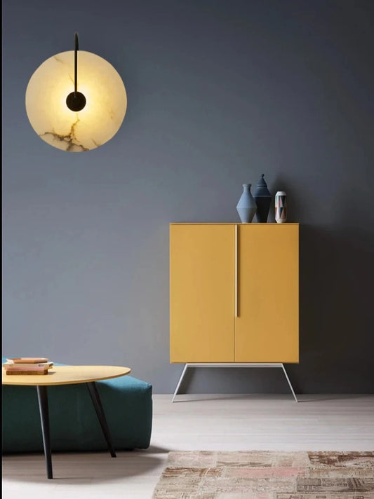 Natural Hallway Marble Wall Scone