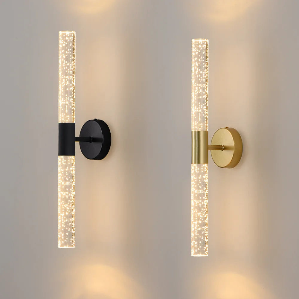 Bubbles Crystal Rod Wall Sconce