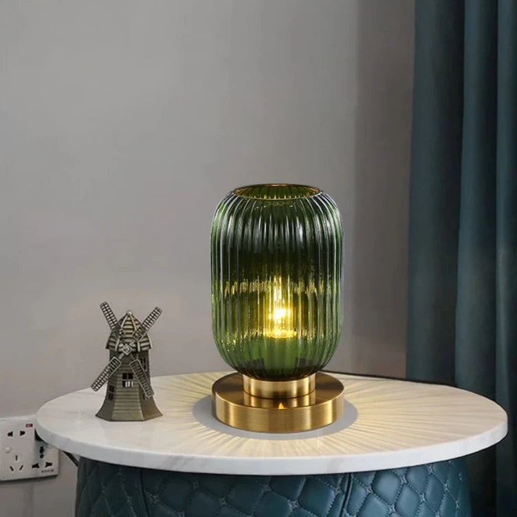Nordic Glow Glass Lamp