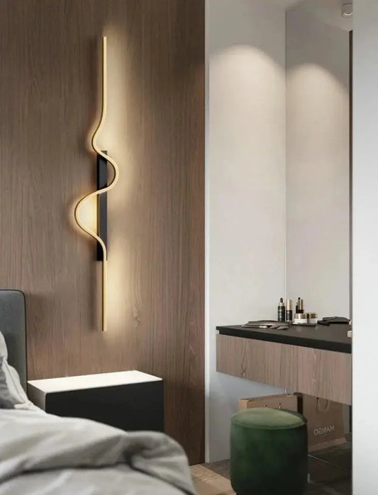 Wavy Long Strip Wall Sconce - Decorstly
