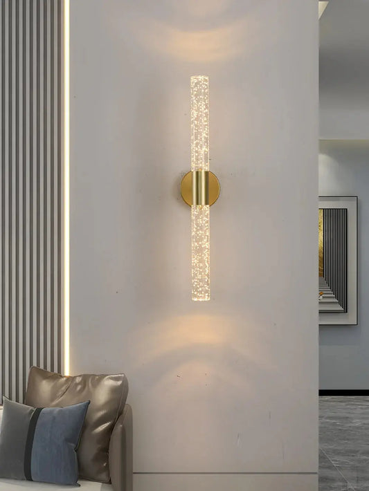 Bubbles Crystal Rod Wall Sconce - Decorstly