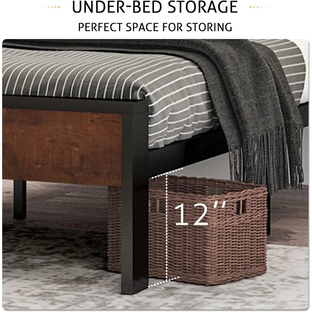 Prestige Wooden Headboard Platform Bed