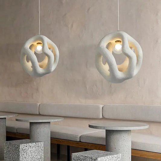 Pendant lamp with Scandinavian design, featuring intricate craftsmanship.