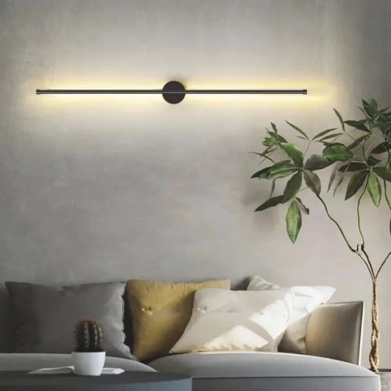 Minimalist Long Linear Rod Wall Sconces Set
